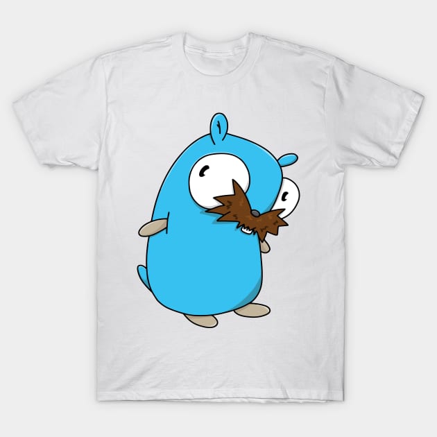 Bushy Mustache Gopher T-Shirt by MariaNinfa